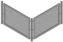 chain link fence isometric