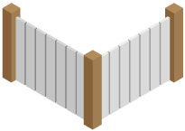 privacy fence isometric